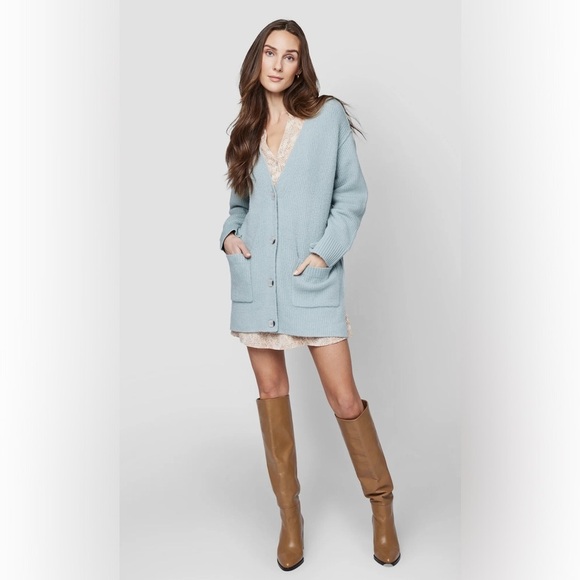 Gentle Fawn Chester Long Cardigan NWT Mist - Picture 1 of 8